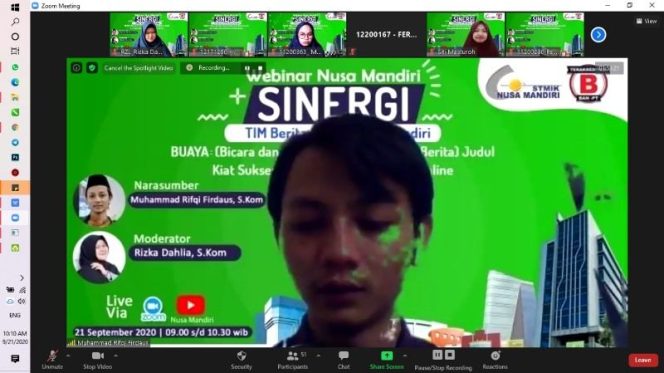 
					STMIK  Nusa Mandiri Bagikan Tips Menulis Bagi Pemula di Seminar SINERGI