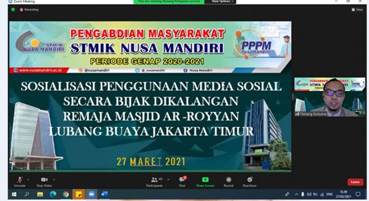 Nusa Mandiri Melakukan Pengabdian Masyarakat