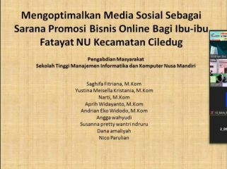 Foto : Pengabdian Masarakat Optimalisasi Whatsapp Business