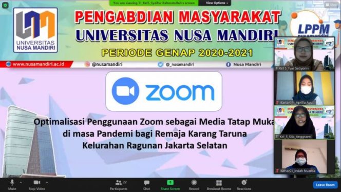 
					Tetap Produktif di Tengah Pandemi, Dosen dan Mahasiswa Gelar Webinar Edukasi Penggunaan Zoom