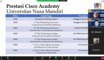 STMIK NUSA MANDIRI MENGADAKAN SOSIALISASI CISCO 2020