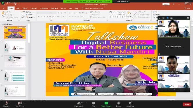 
					Universitas Nusa Mandiri Turut Meriahkan GEMPITA 2021