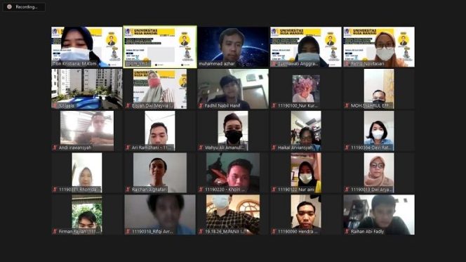 
					“Tackling Challenge Whitin A Business Analyst Role” program studi sistem informasi Universitas Nusa Mandiri