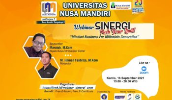 Foto : Flayer Webinar Sinergi