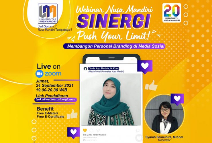 Webinar SINERGI UNM Bagian sosial media