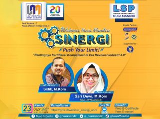 Dok. Webinar SINERGI Universitas Nusa Mdnrdiri (UNM)