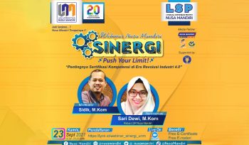 Dok. Webinar SINERGI Universitas Nusa Mdnrdiri (UNM)