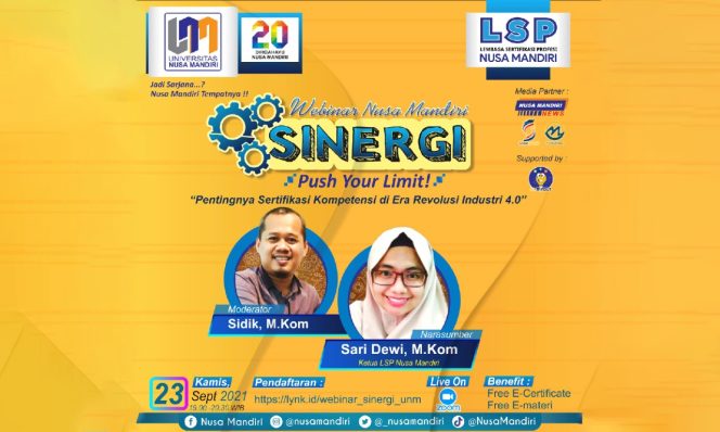 
					Dok. Webinar SINERGI Universitas Nusa Mdnrdiri (UNM)
