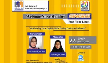 Dok, Webinar SINERGI Universitas Nusa Mandiri