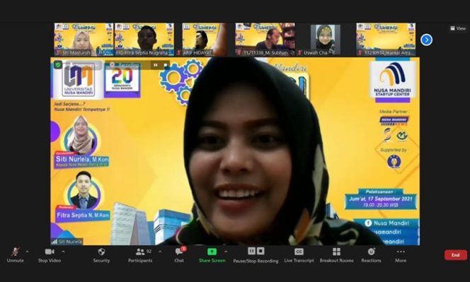 
					Webinar SINERGI “Build a StartUp For a Future” 
