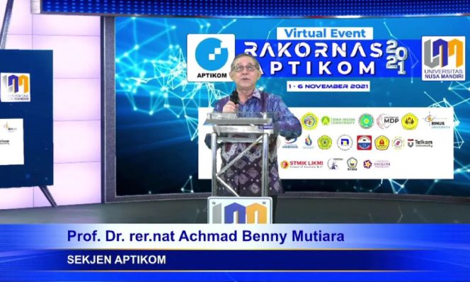 
					Aptikom Berikan Apresiasi Kepada Universitas Nusa Mandiri Sebagai Host Rakornas Aptikom 2021