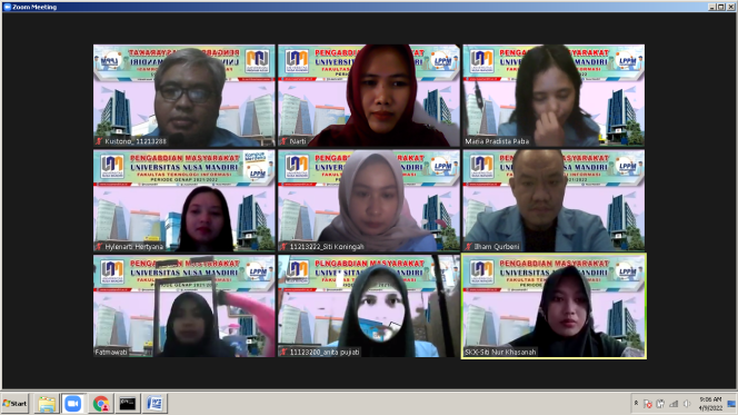 
					Dosen Universitas Nusa Mandiri Beri Pelatihan Canva