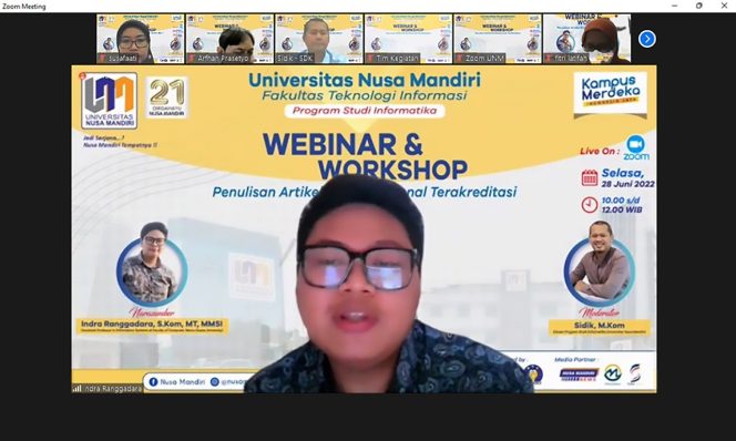 
					Prodi Informatika Sukses Gelar Webinar dan Workshop