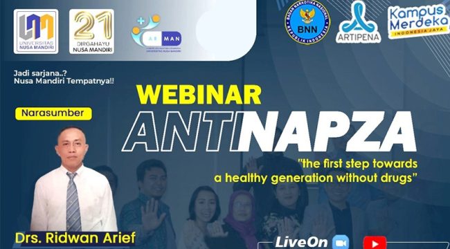 ARMAN Hadirkan Webinar Anti Napza