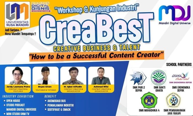 
					UNM Kampus Margonda Bersama MDU Akan Gelar CreaBesT