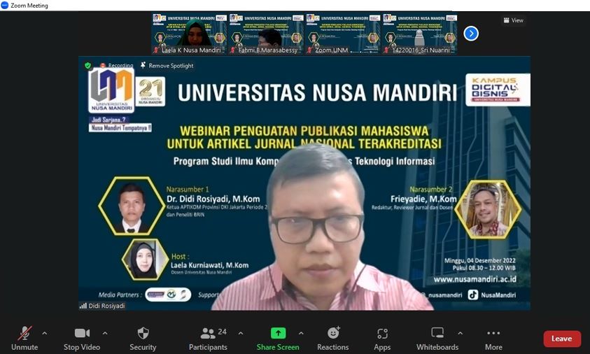 Prodi Ilmu Komputer UNM Sukses Gelar Webinar