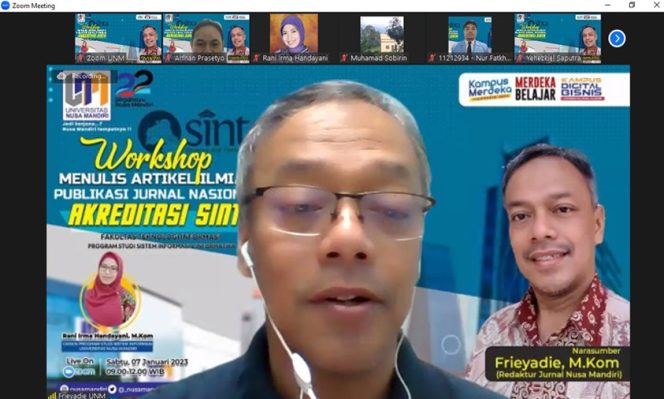 
					Prodi Sistem Informasi Sukses Gelar Workshop Menulis Artikel Jurnal