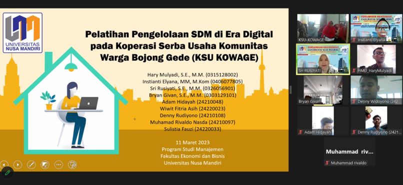 Pelatihan Mengelola SDM di Era Digital