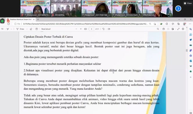 
					Dosen UNM Beri Pelatihan Canva