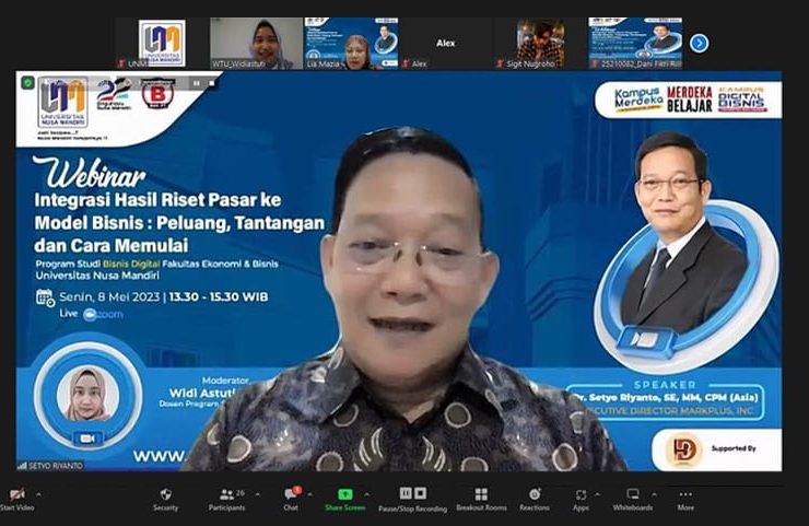 Prodi Bisnis Digital Sukses Gelar Webinar