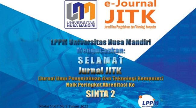 Jurnal Universitas Nusa Mandiri Naik Peringkat Akreditasi