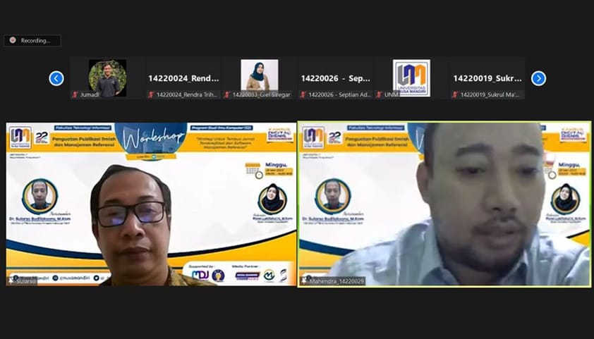 Prodi Ilmu Komputer Sukses Gelar Webinar