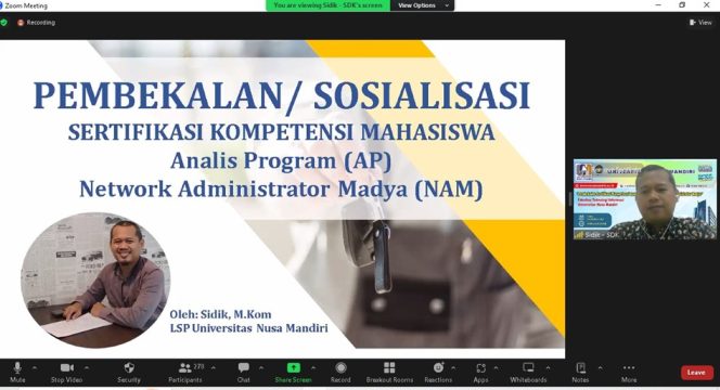 
					Prodi Sistem Informasi Beri Pembekalan Sertifikasi Kompetensi