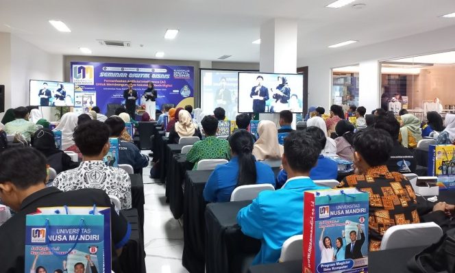 
					Seminar Digital Bisnis UNM kampus Margonda, (Dok: Universitas Nusa Mandiri)