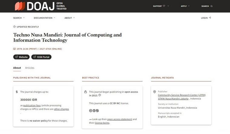 Jurnal TECHNO UNM Terindeks di DOAJ