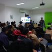 Pemanfaatan Green Screen pada sesi Exibition CreaBesT, (Dok: Universitas Nusa Mandiri)