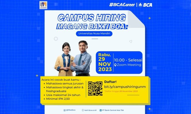 
					Campus Hiring Bersama BCA