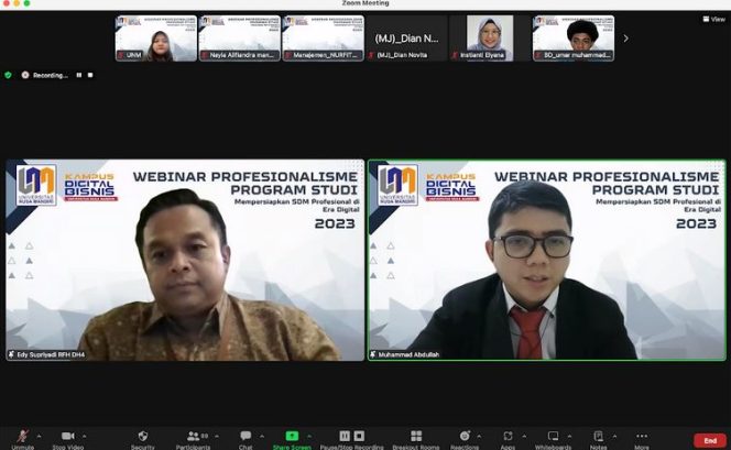 
					Webinar Profesionalisme Program Studi