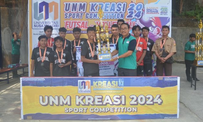 
					Foto: Raih Juara Harapan di Futsal Competition Nusa Mandiri KREASI 2024,  SMK IT ALFIDA Tetap Bersyukur