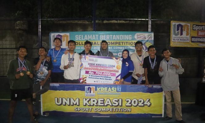 
					Foto: SMAN 1 Gunung Putri Raih Juara 3 Volly  Competition Nusa Mandiri KREASI 2024