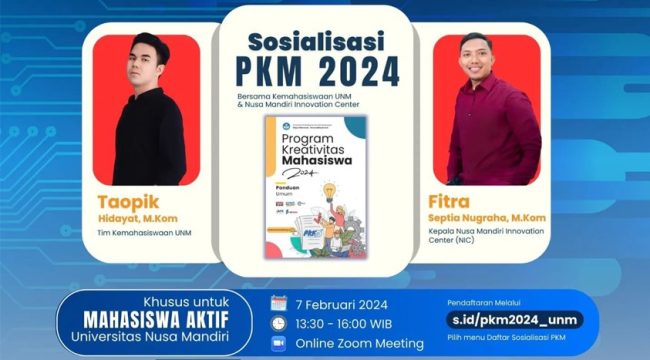 Gelar Sosialisasi PKM 2024