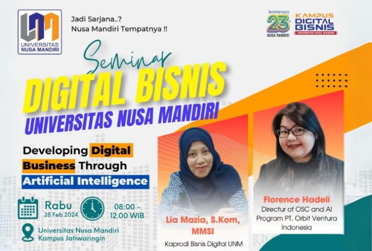 Universitas Nusa Mandiri Siap Gelar Seminar Digital Bisnis