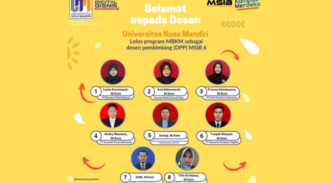 DPP MSIB Universitas Nusa Mandiri
