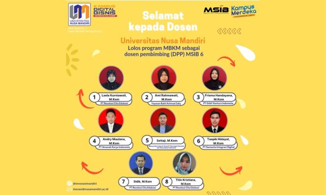 
					DPP MSIB Universitas Nusa Mandiri