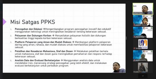
					Satgas PPKS Universitas Nusa Mandiri