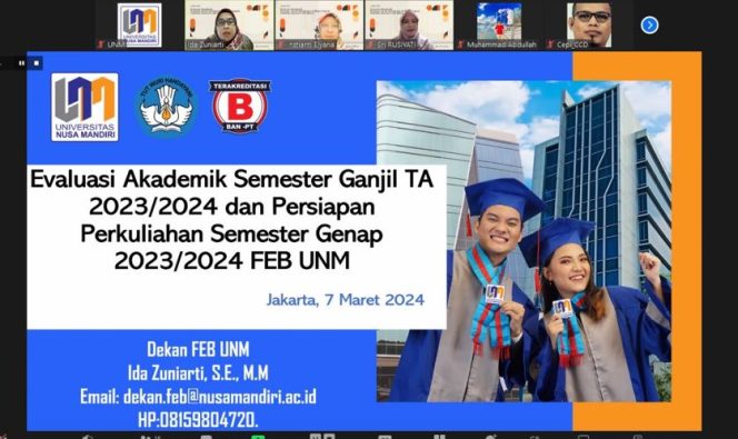 
					Evaluasi Akademik Fakultas Ekonomi dan Bisnis