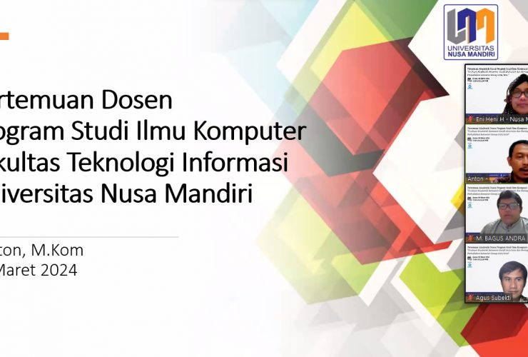 Evaluasi Akademik Prodi Ilmu Komputer Universitas Nusa Mandiri