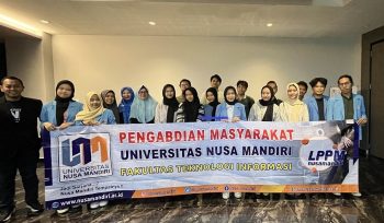 Dosen Magister Ilmu Komputer Universitas Nusa Mandiri Gelar Pengabdian Masyarakat