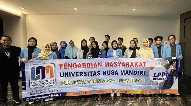 Dosen Magister Ilmu Komputer Universitas Nusa Mandiri Gelar Pengabdian Masyarakat