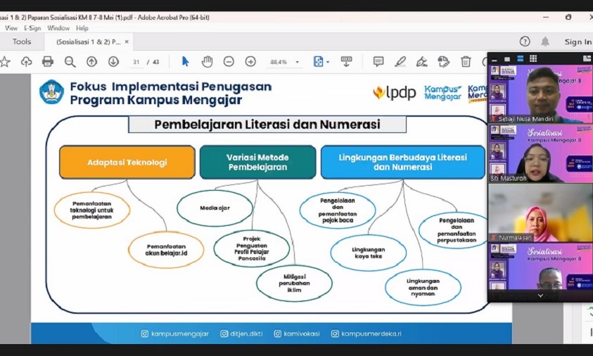 Sosialisasi Kampus Mengajar Angkatan Ke-8