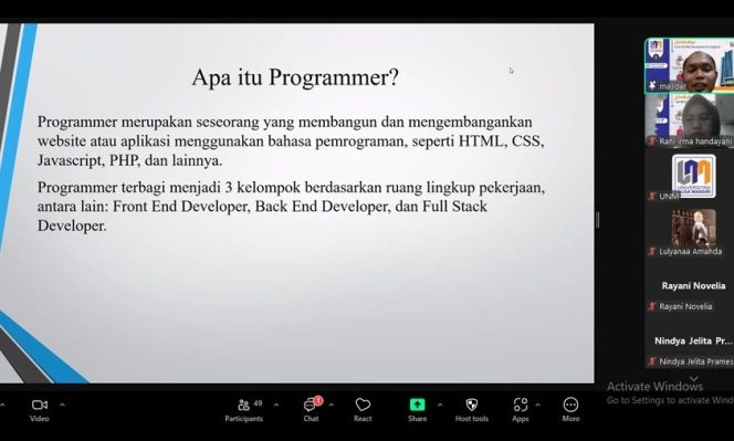 
					Workshop Front End Web Development for Beginner