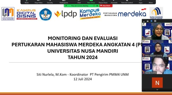 Monitoring dan Evaluasi PMM4