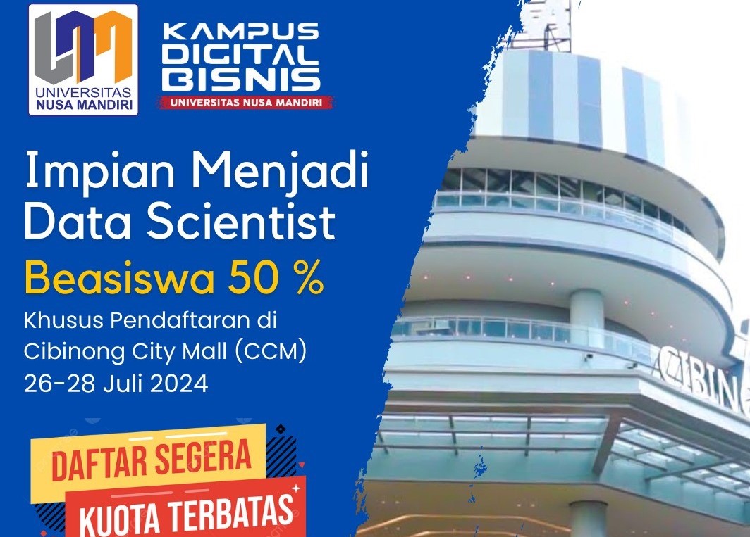 Beasiswa Kuliah di Universitas Nusa Mandiri