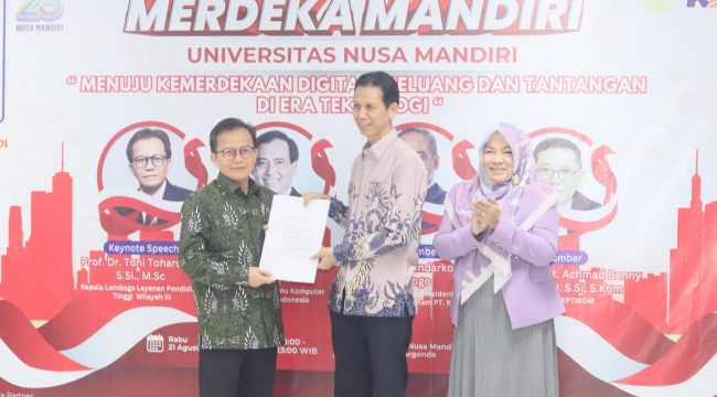 launching program doktoral Universitas Nusa Mandiri