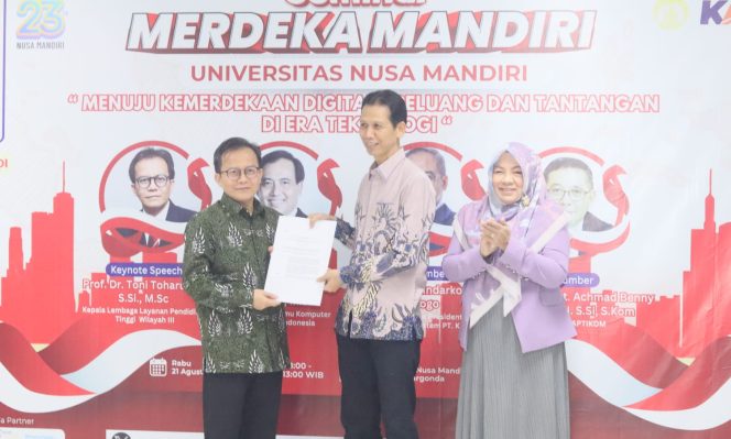 
					launching program doktoral Universitas Nusa Mandiri