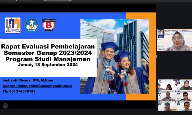 
					Evaluasi Pengajaran Semester Genap Tahun Akademik 2023/2024